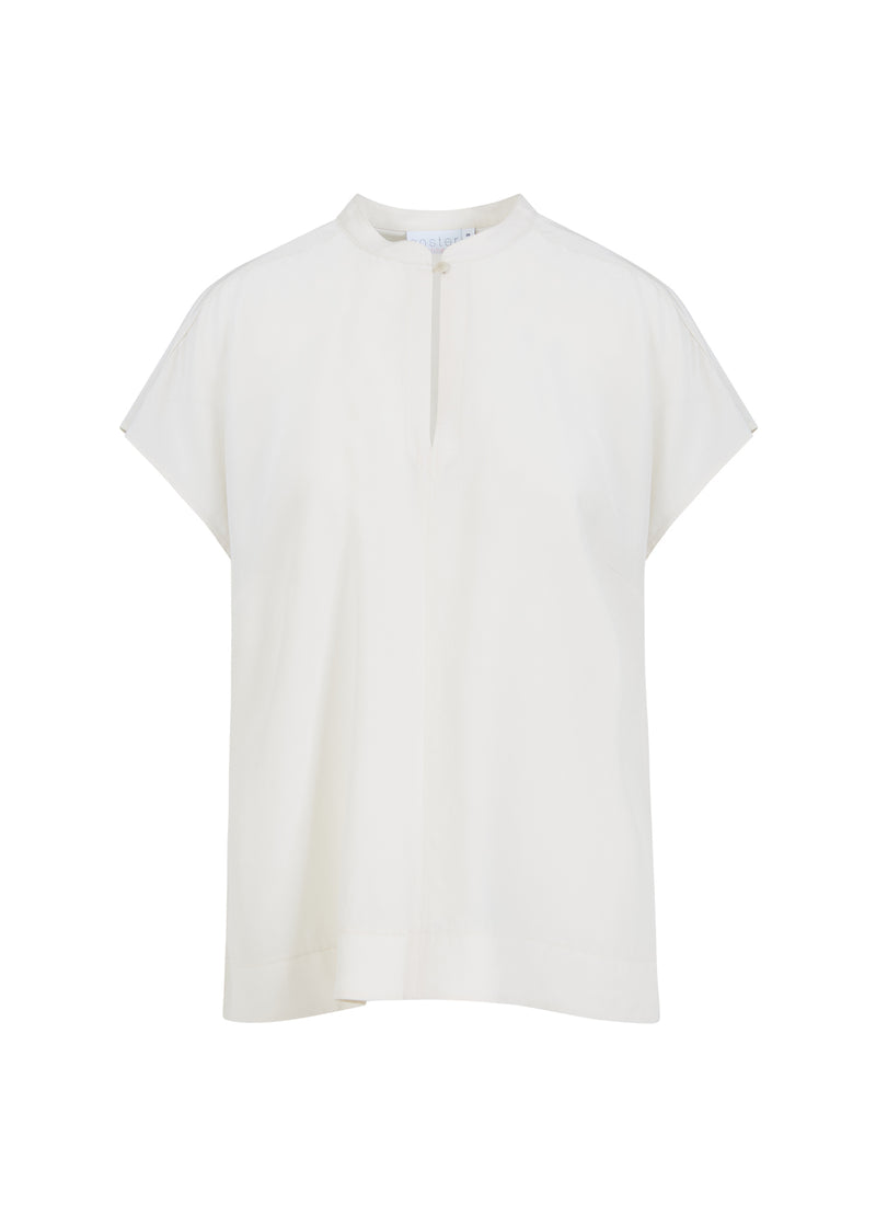 Coster Copenhagen TOP MET STANDKRAAG Shirt/Blouse Off white - 201