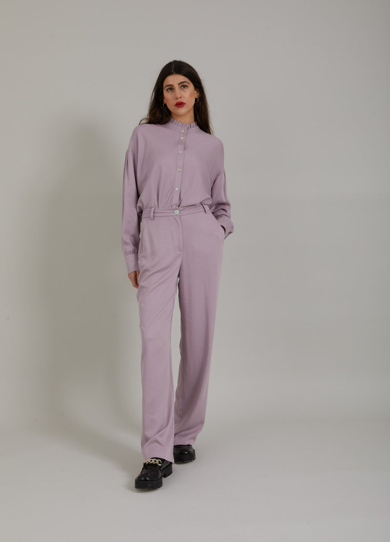 Coster Copenhagen TROUSERS MADE WITH LENZING™ ECOVERO™ VISCOSE Pants Dusty purple - 855