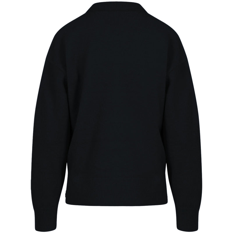 Coster Copenhagen TRUI MET RONDE HALS - COMFORTABEL GEBREID Knitwear Black - 100