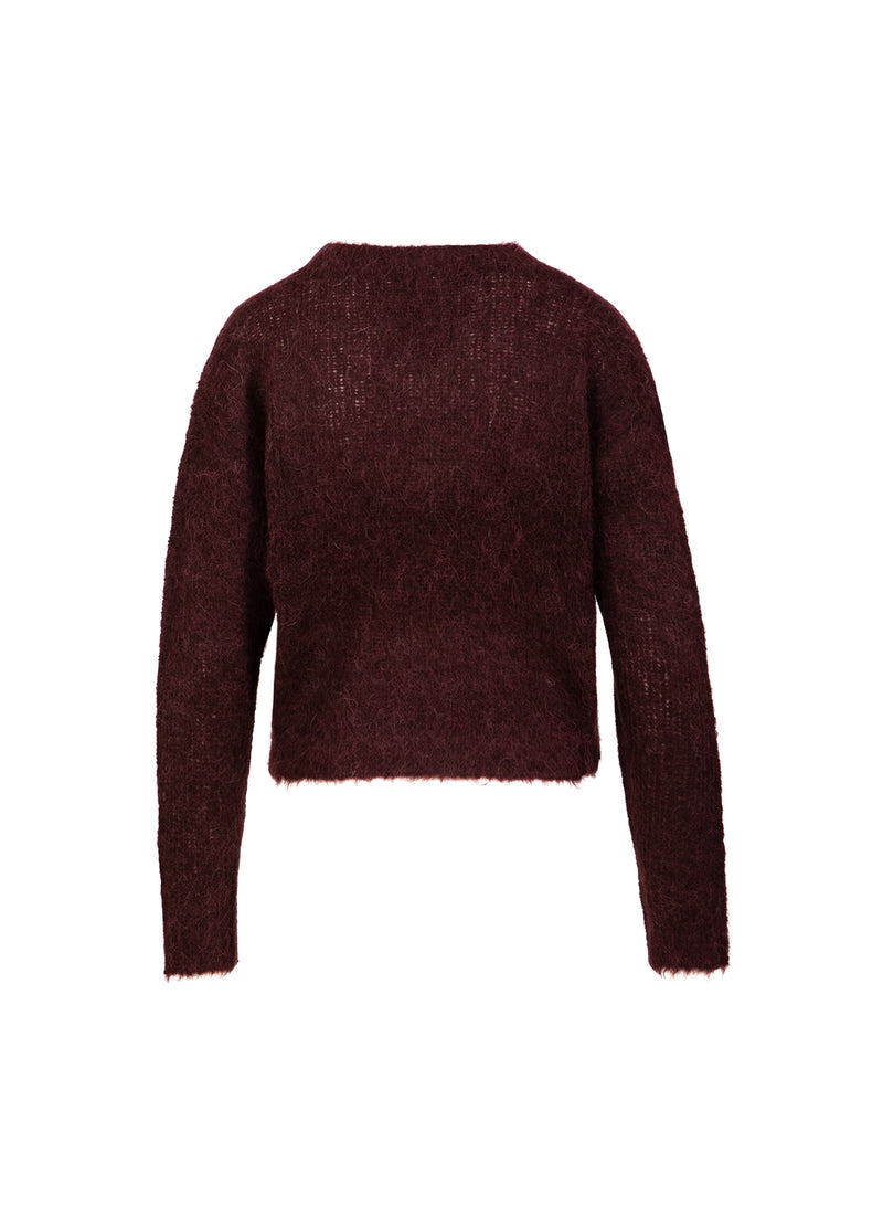 Coster Copenhagen V-HALS GEBREID IN ALPACA Knitwear Bordeaux - 653