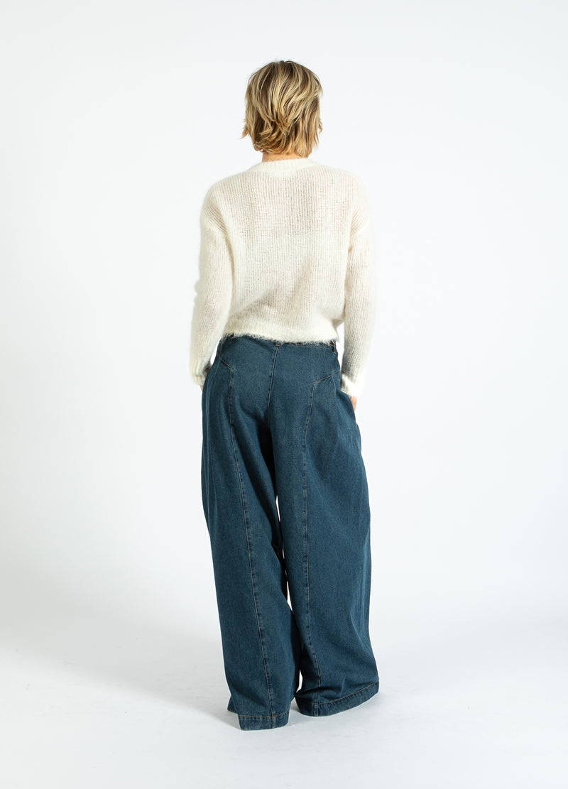 Coster Copenhagen V-HALS GEBREID IN ALPACA Knitwear Off White - 202