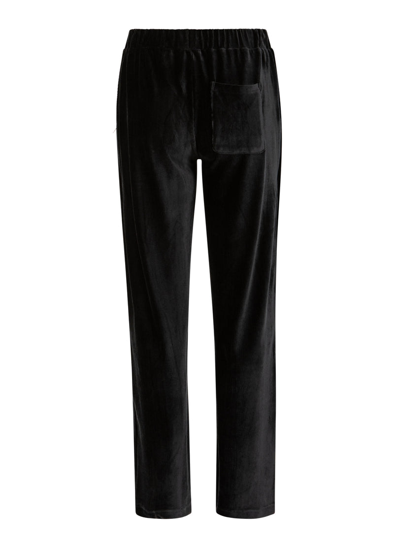 Coster Copenhagen VELVET BROEK - SILLE FIT Pants Black - 100