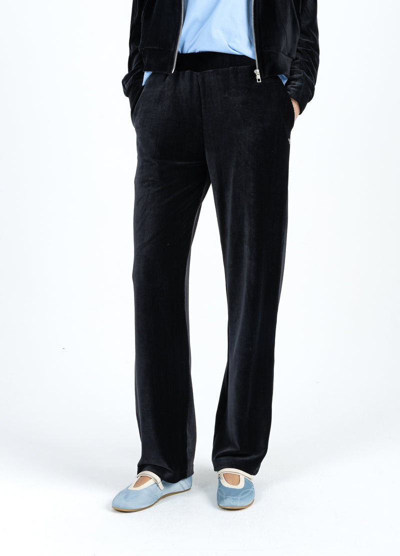 Coster Copenhagen VELVET BROEK - SILLE FIT Pants Black - 100