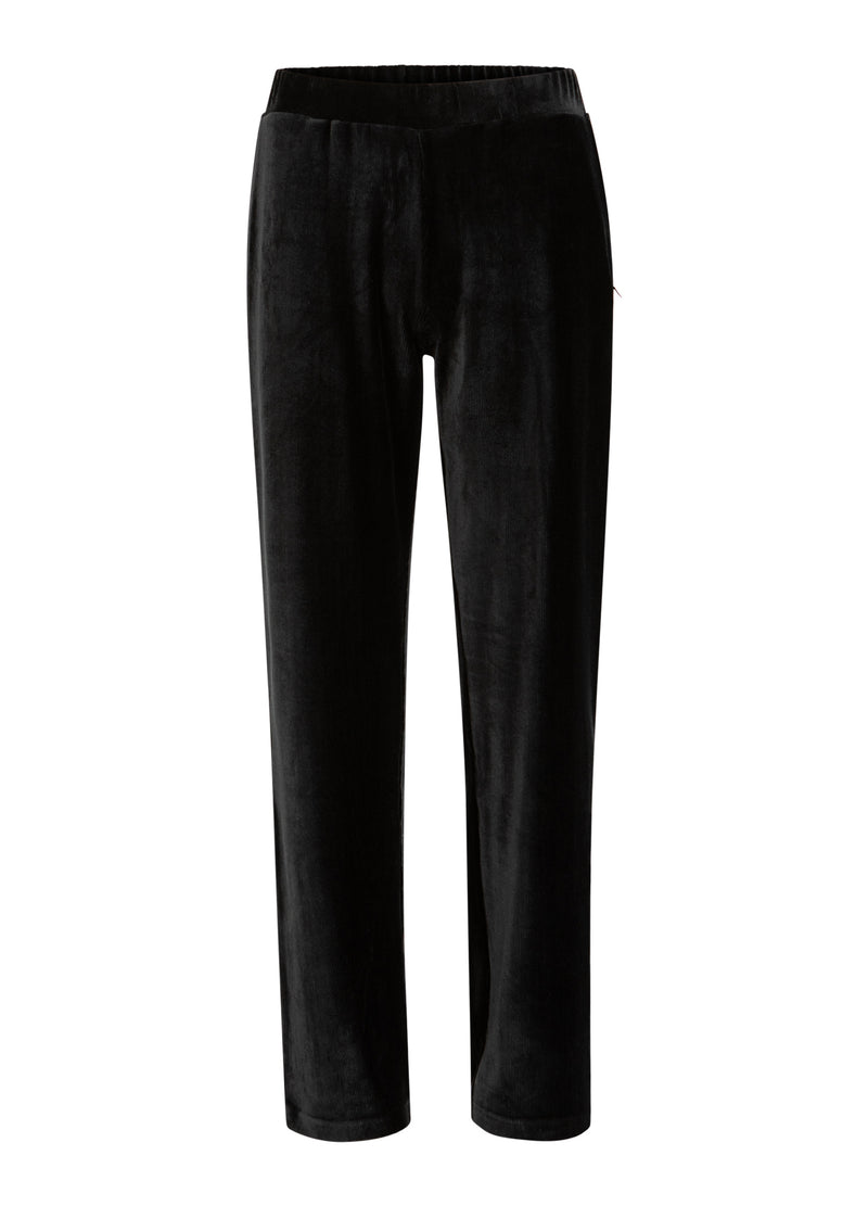 Coster Copenhagen VELVET BROEK - SILLE FIT Pants Black - 100