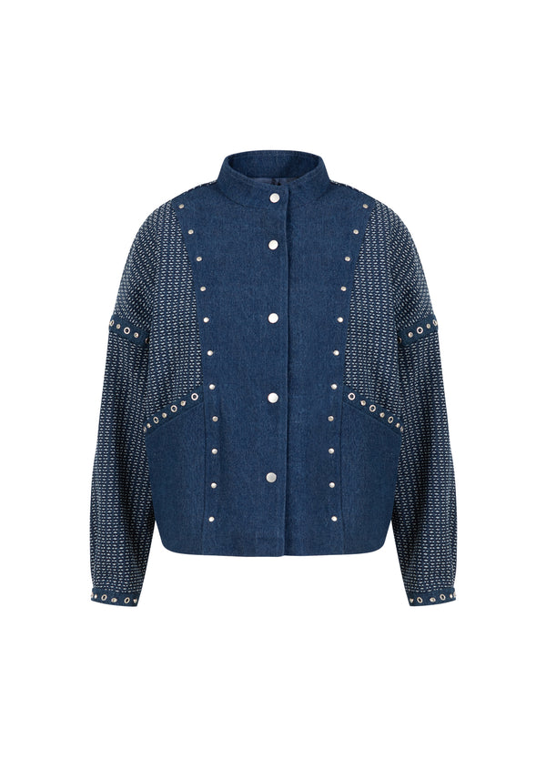 Coster Copenhagen VERSIERDE DENIM JAS Outerwear Blue denim - 510