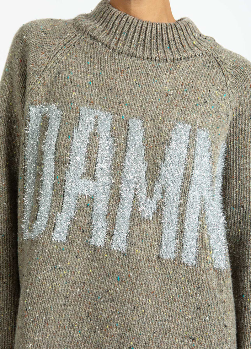 Coster Copenhagen VERVLOEKT GEBREID Knitwear Taupe melange - 313