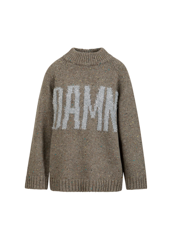 Coster Copenhagen VERVLOEKT GEBREID Knitwear Taupe melange - 313