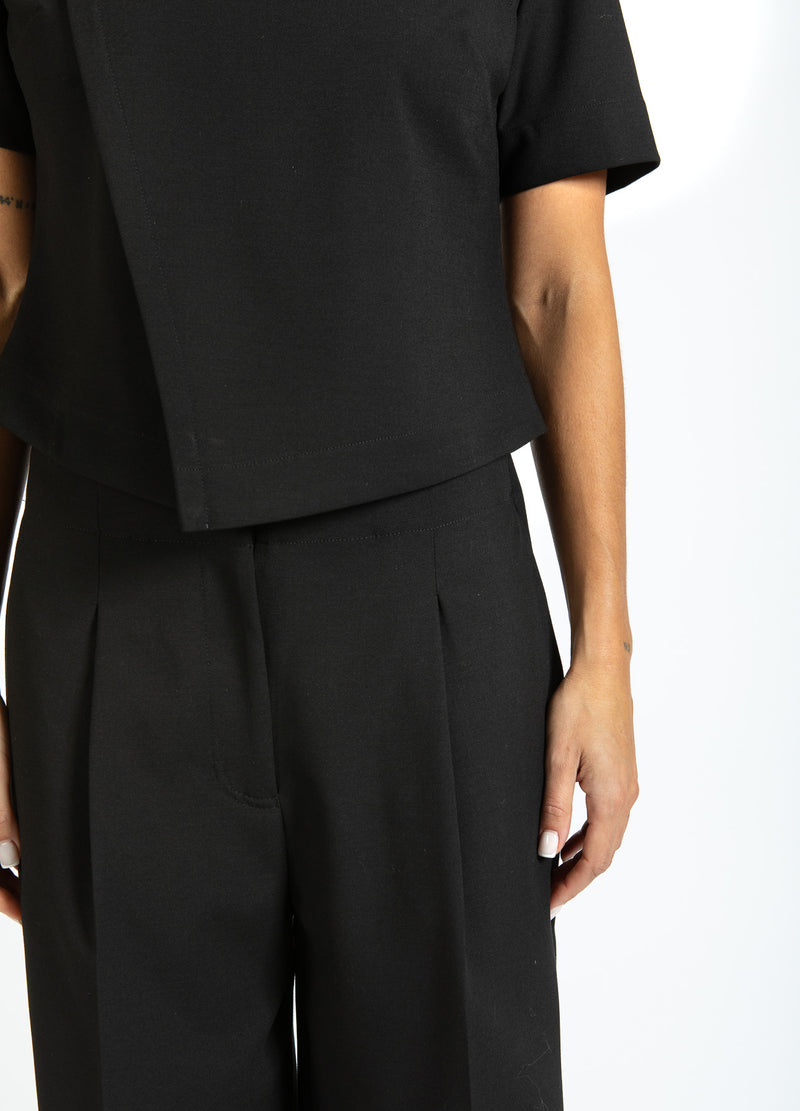 Coster Copenhagen WIJDE PANTALONS - SLIMME PASVORM Pants Black - 100