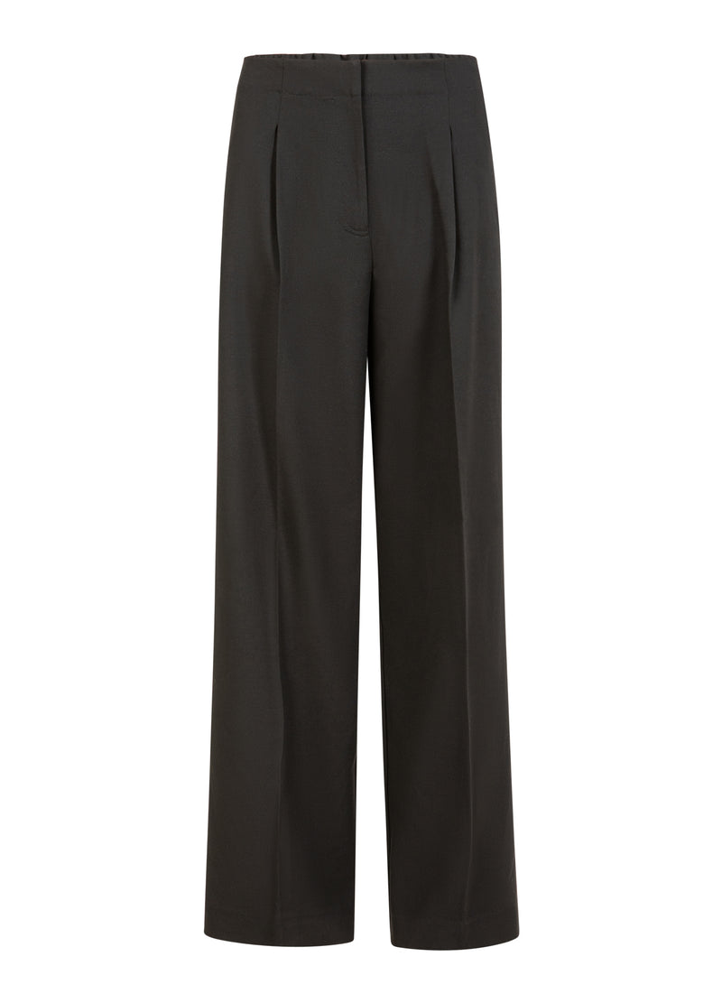 Coster Copenhagen WIJDE PANTALONS - SLIMME PASVORM Pants Black - 100