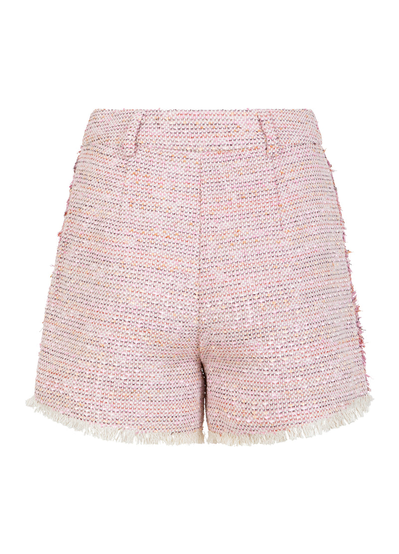 Coster Copenhagen WIJDE SHORTS - PETRA PASVORM Shorts Pearl/pink jaquard - 912