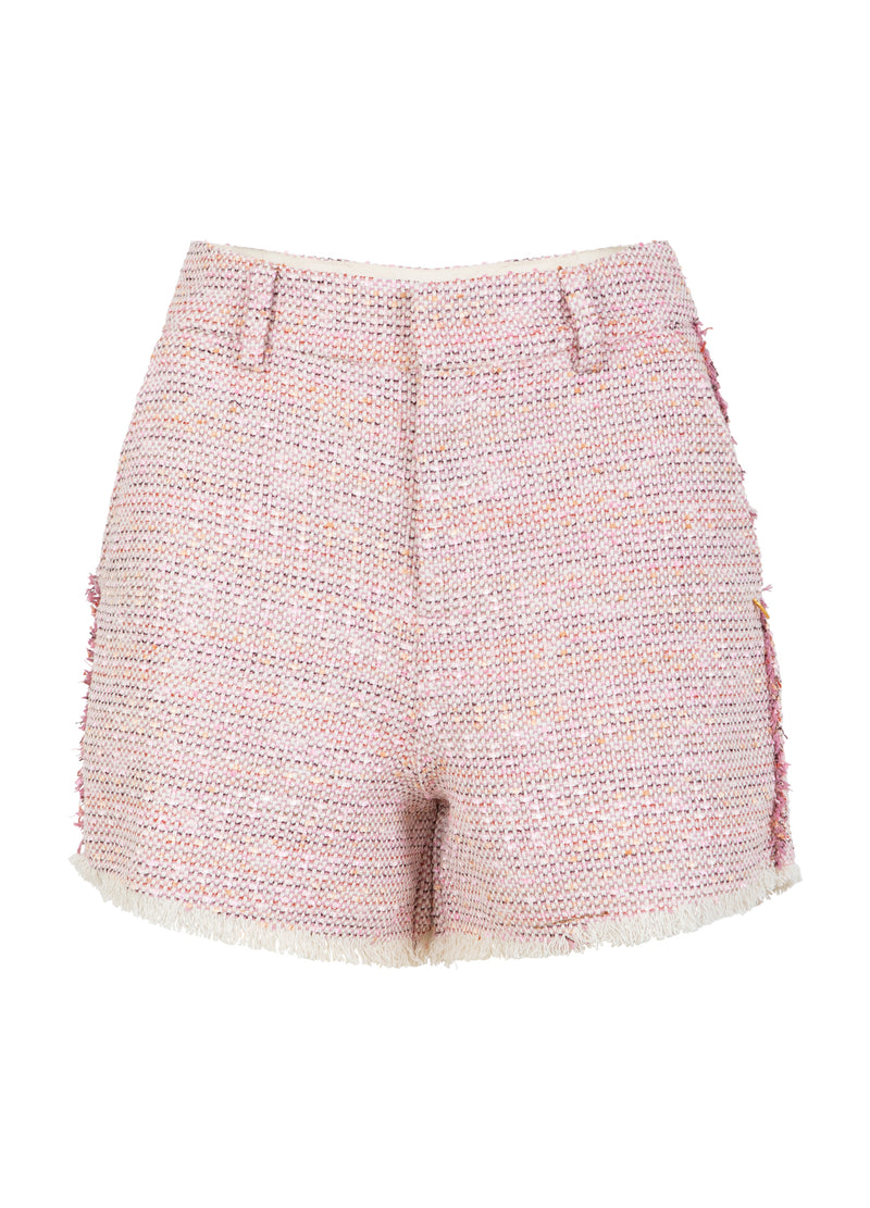 Coster Copenhagen WIJDE SHORTS - PETRA PASVORM Shorts Pearl/pink jaquard - 912