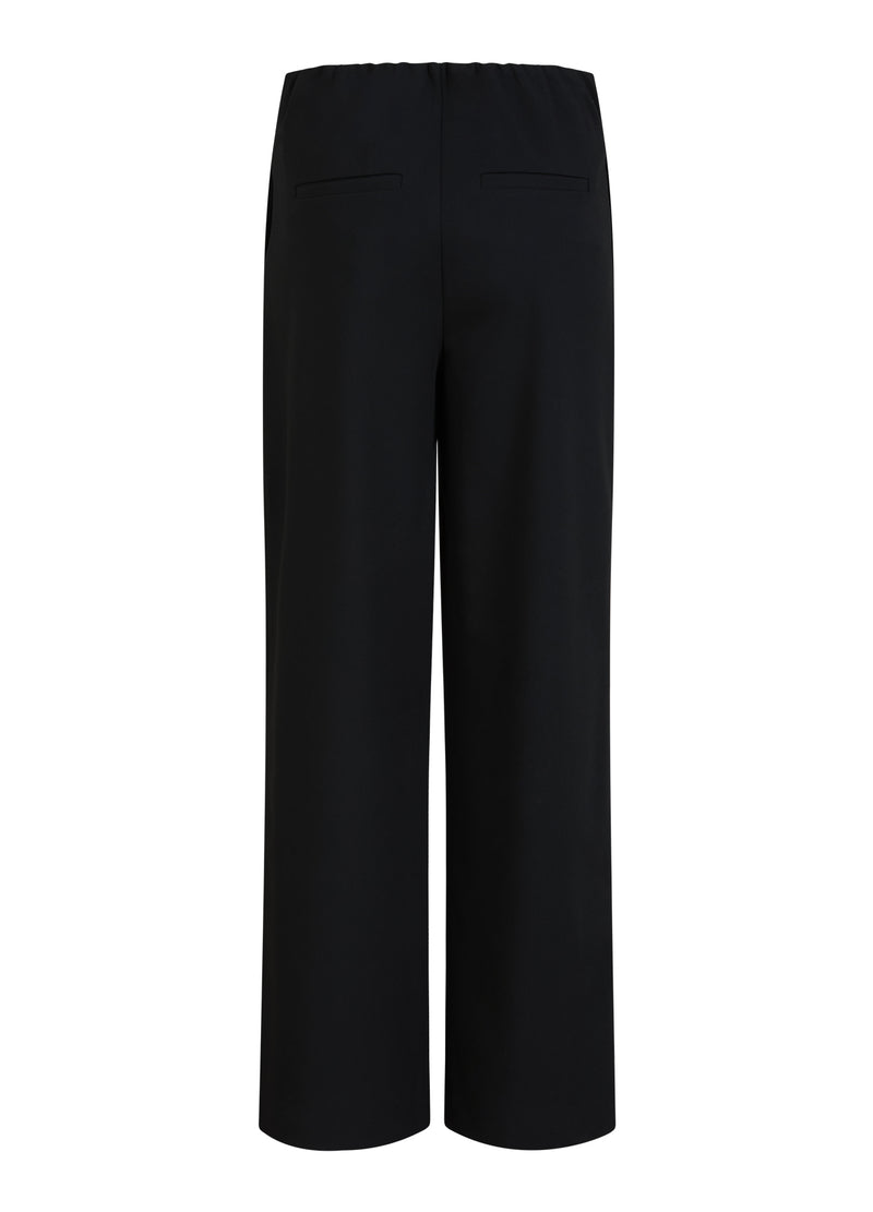 Coster Copenhagen WIJDE ZAKELIJKE BROEK - SILLE FIT Pants Black - 100