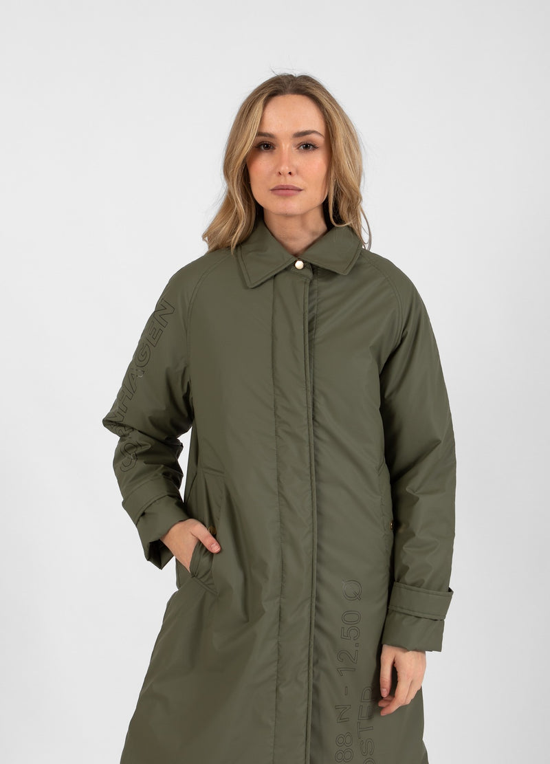 Coster Copenhagen WINTER REGENJAS Outerwear Dusty green - 465