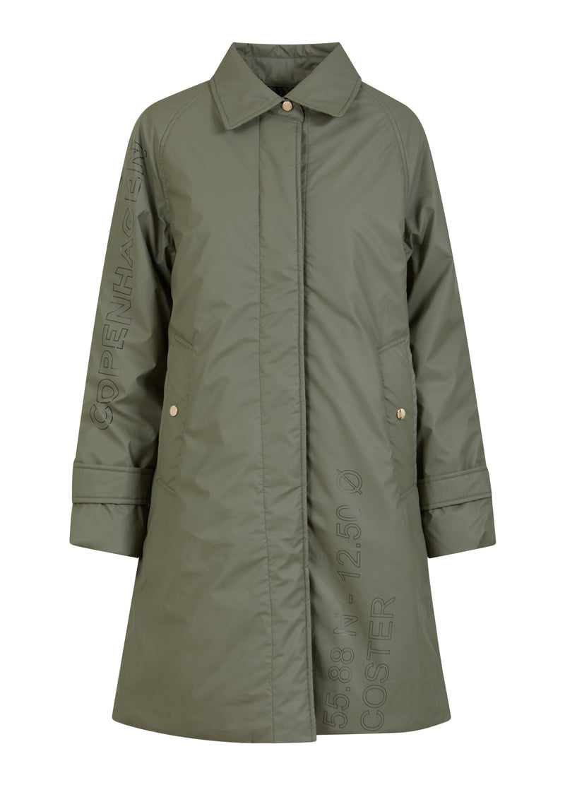 Coster Copenhagen WINTER REGENJAS Outerwear Dusty green - 465