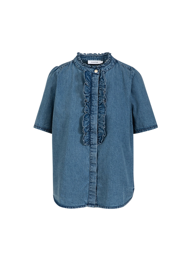Coster Copenhagen ZACHTE DENIM OVERHEMD Shirt/Blouse Denim blue - 559