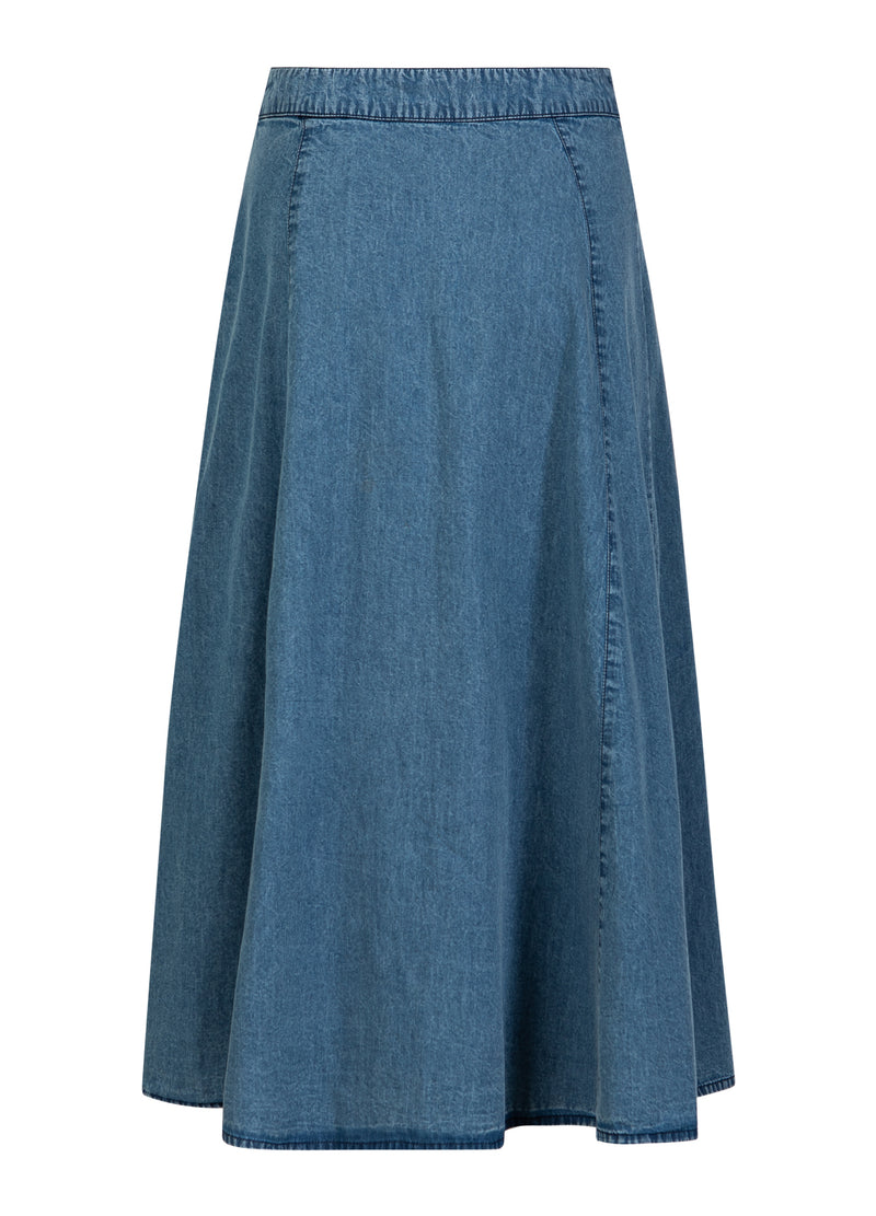 Coster Copenhagen ZACHTE DENIM ROK Skirt Denim blue - 559